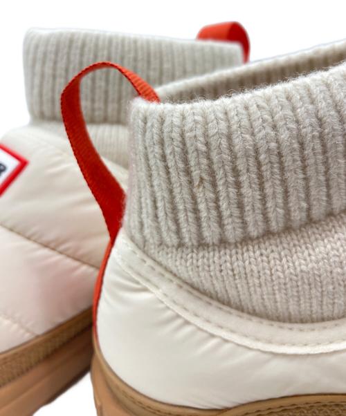 HUNTER（ハンター）HUNTER (ハンター) IN/OUT PUFFER KNITTED CUFF BOOT/ブーツ ベージュ サイズ:UK3の古着・服飾アイテム