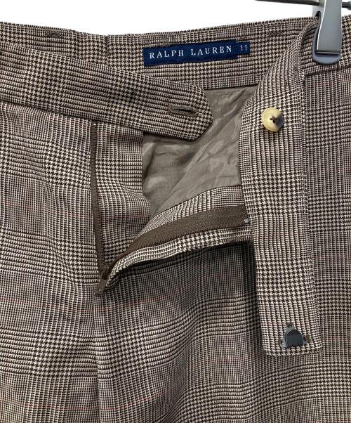 RALPH LAUREN（ラルフローレン）RALPH LAUREN (ラルフローレン) ブーツカットフレアパンツ ブラウン サイズ:11の古着・服飾アイテム