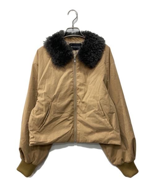 mizuiro-ind（ミズイロインド）mizuiro-ind (ミズイロインド) ボアカラーショートジャケット ブラウン サイズ:表記なしの古着・服飾アイテム