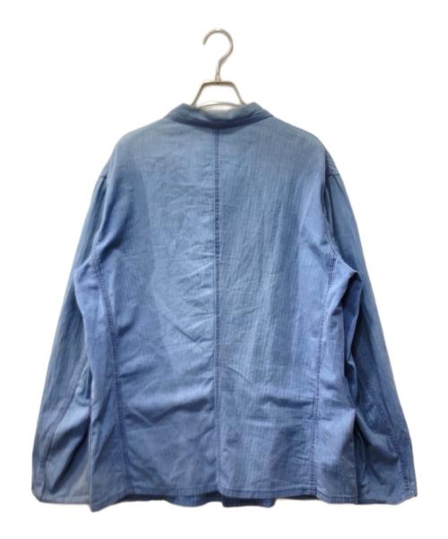 SANFOR（サンフォー）SANFOR (サンフォー) ヘリンボーンカバーオール インディゴ サイズ:54の古着・服飾アイテム