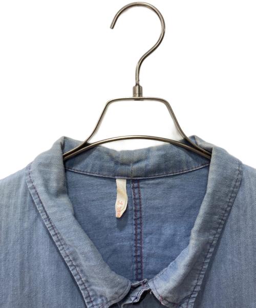 SANFOR（サンフォー）SANFOR (サンフォー) ヘリンボーンカバーオール インディゴ サイズ:54の古着・服飾アイテム