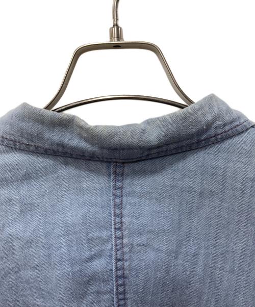 SANFOR（サンフォー）SANFOR (サンフォー) ヘリンボーンカバーオール インディゴ サイズ:54の古着・服飾アイテム