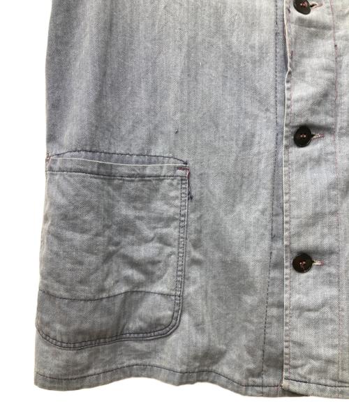 SANFOR（サンフォー）SANFOR (サンフォー) ヘリンボーンカバーオール インディゴ サイズ:54の古着・服飾アイテム