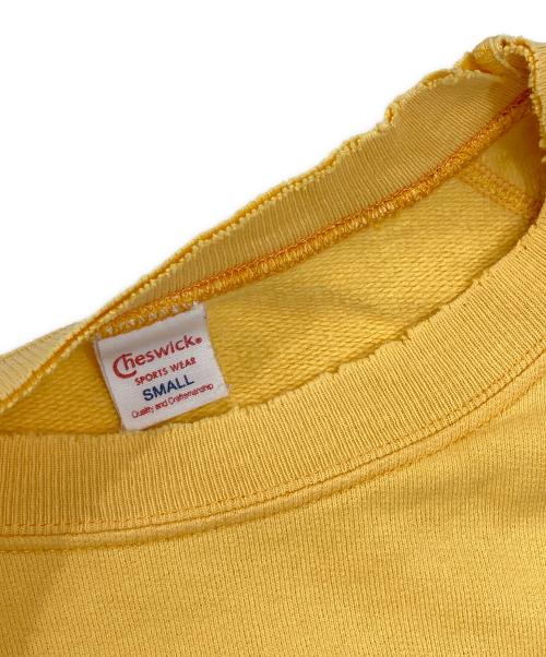 cheswick（チェスウィック）cheswick (チェスウィック) ラグラン半袖スウェット イエロー サイズ:Sの古着・服飾アイテム