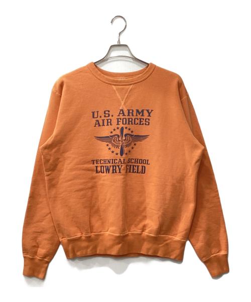 BUZZ RICKSON'S（バズリクソンズ）BUZZ RICKSON'S (バズリクソンズ) プリントスウェット オレンジ サイズ:XXLの古着・服飾アイテム