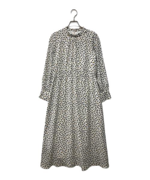 ReFLEcT（リフレクト）Reflect (リフレクト) フラワープリントワンピース ベージュ サイズ:9の古着・服飾アイテム