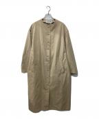 R&D.M.Co-OLDMAN'S TAILORオールドマンズテーラー）の古着「ノーカラーコート」｜ベージュ