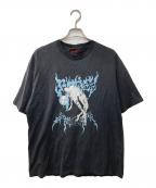 LOVE KILLERラブキラー）の古着「プリントTシャツ/Blue humanoid Graphic logo」｜ブラック