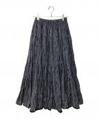 MARIHAマリハ）の古着「草原の虹 ティアードフレアスカート」｜ネイビー