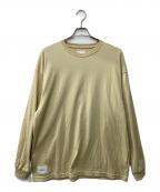WTAPSダブルタップス）の古着「ロングスリーブカットソー」｜ベージュ