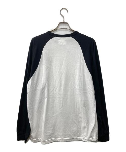 WTAPS（ダブルタップス）WTAPS (ダブルタップス) ラグランTシャツ ホワイト×ブラック サイズ:04の古着・服飾アイテム