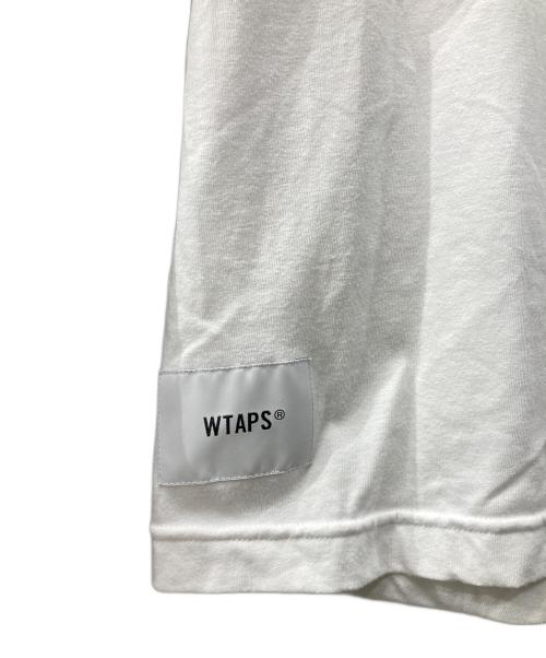 WTAPS（ダブルタップス）WTAPS (ダブルタップス) ラグランTシャツ ホワイト×ブラック サイズ:04の古着・服飾アイテム