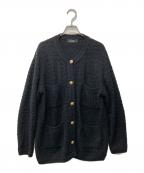 JOURNAL STANDARD relumeジャーナルスタンダード レリューム）の古着「TWEEDYニットジャケット」｜ブラック