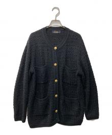 JOURNAL STANDARD relume（ジャーナルスタンダード レリューム）の古着「TWEEDYニットジャケット」｜ブラック