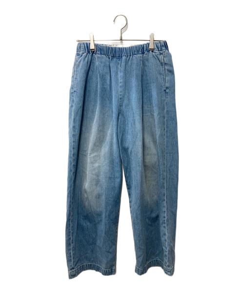 KAGURE（カグレ）kagure (カグレ) フェードデニムイージーパンツ インディゴ サイズ:FREEの古着・服飾アイテム
