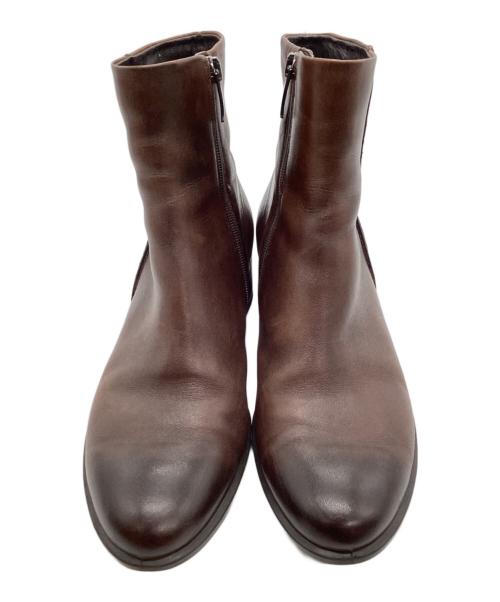ECCO（エコー）ECCO (エコー) サイドジップブーツ ブラウン サイズ:35の古着・服飾アイテム