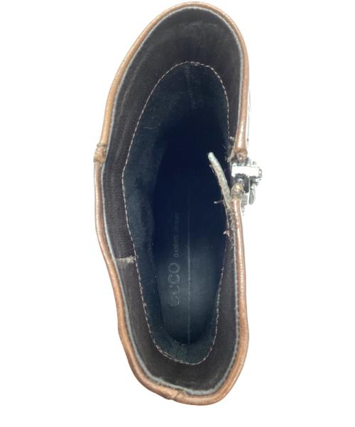 ECCO（エコー）ECCO (エコー) サイドジップブーツ ブラウン サイズ:35の古着・服飾アイテム