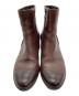中古・古着 ECCO (エコー) サイドジップブーツ ブラウン サイズ:35：4000円
