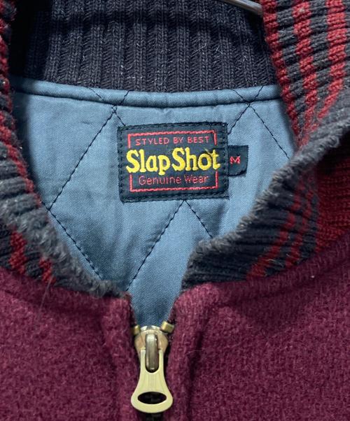 SLAP SHOT（スラップショット）SLAP SHOT (スラップショット) スタジャン レッド サイズ:Mの古着・服飾アイテム