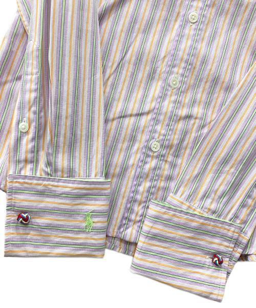 RALPH LAUREN（ラルフローレン）RALPH LAUREN (ラルフローレン) ストライプシャツ パープル サイズ:7の古着・服飾アイテム