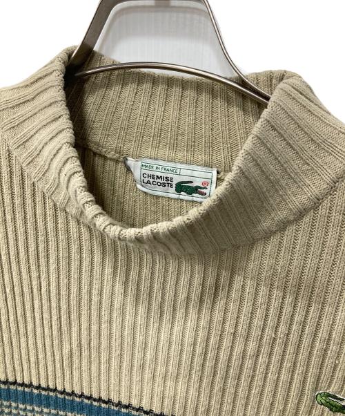 LACOSTE（ラコステ）LACOSTE (ラコステ) ニット ベージュ サイズ:XLの古着・服飾アイテム