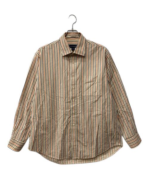 scott barber（スコット・バーバー）scott barber (スコット・バーバー) ストライプシャツ ベージュ サイズ:XLの古着・服飾アイテム
