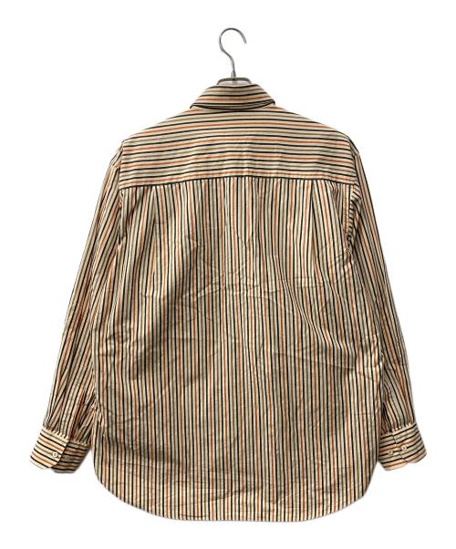 scott barber（スコット・バーバー）scott barber (スコット・バーバー) ストライプシャツ ベージュ サイズ:XLの古着・服飾アイテム