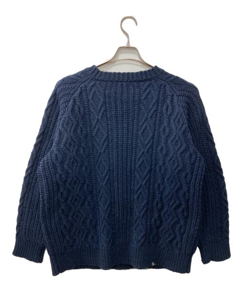 SHIPS（シップス）SHIPS (シップス) ニットジャケット ネイビー サイズ:Lの古着・服飾アイテム