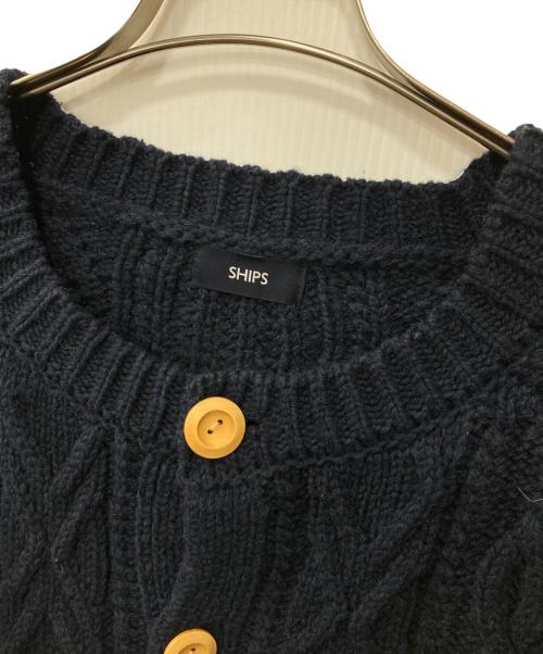 SHIPS（シップス）SHIPS (シップス) ニットジャケット ネイビー サイズ:Lの古着・服飾アイテム