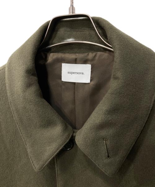 superNova.（スーパーノヴァ）superNova. (スーパーノヴァ) ステンカラーコート グリーン サイズ:sの古着・服飾アイテム