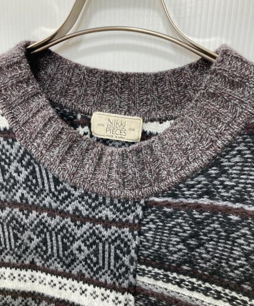 NIKKI essential pieces（ニッキ エッセンシャルピーシーズ）NIKKI essential pieces (ニッキ エッセンシャルピーシーズ) カシミア混ウールニット グレー サイズ:3の古着・服飾アイテム