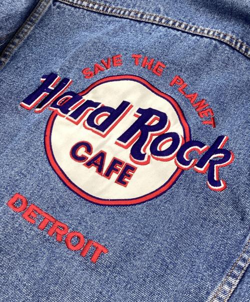 Hard Rock cafe（ハードロックカフェ）Hard Rock cafe (ハードロックカフェ) デニムジャケット インディゴ サイズ:Mの古着・服飾アイテム