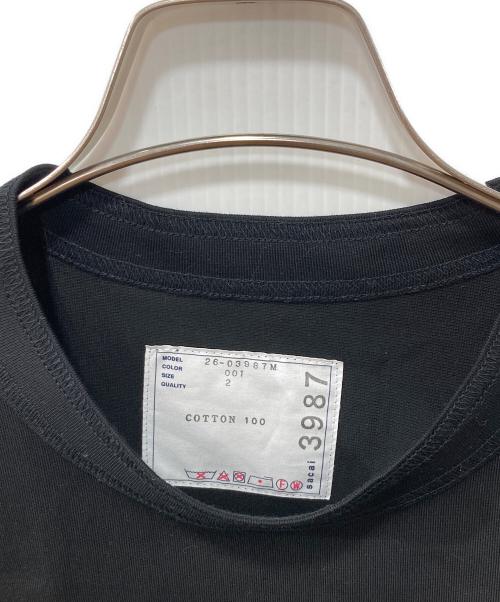 sacai（サカイ）sacai (サカイ) 26SS/tシャツ/Cotton Jersey T-Shirt ブラック サイズ:2の古着・服飾アイテム