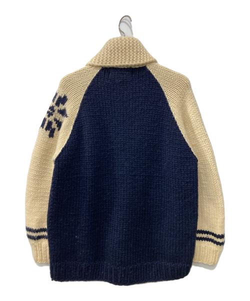 CANADIAN SWEATER（カナディアンセーター）CANADIAN SWEATER (カナディアンセーター) カウチンニットカーディガン ネイビー サイズ:表記なしの古着・服飾アイテム
