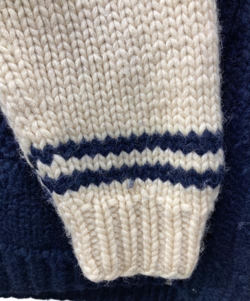 CANADIAN SWEATER（カナディアンセーター）CANADIAN SWEATER (カナディアンセーター) カウチンニットカーディガン ネイビー サイズ:表記なしの古着・服飾アイテム
