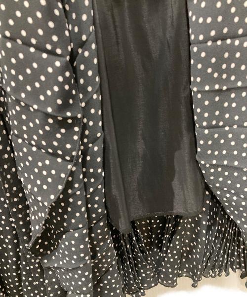 UNITED ARROWS TOKYO（ユナイテッドアローズトウキョウ）UNITED ARROWS TOKYO (ユナイテッドアローズトウキョウ) ドットスカート ブラック サイズ:38の古着・服飾アイテム