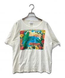 LASER ART WEAR（レーザーアートウェア）の古着「90‐00's/プリントTシャツ」｜ベージュ