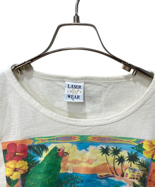 LASER ART WEAR（レーザーアートウェア）LASER ART WEAR (レーザーアートウェア) 90‐00's/プリントTシャツ ベージュ サイズ:Lの古着・服飾アイテム