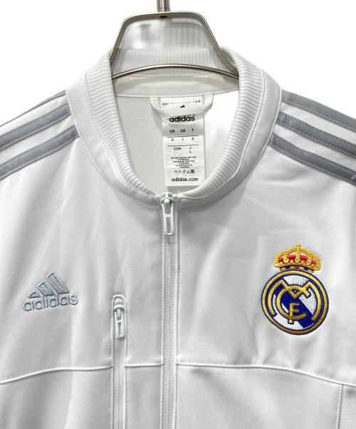 adidas（アディダス）adidas (アディダス) 2015-2016 レアル・マドリッド アンセム/トラックジャケット ホワイト サイズ:Lの古着・服飾アイテム