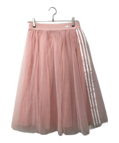adidas（アディダス）adidas (アディダス) アディルナ チュールスカート ピンク サイズ:Lの古着・服飾アイテム