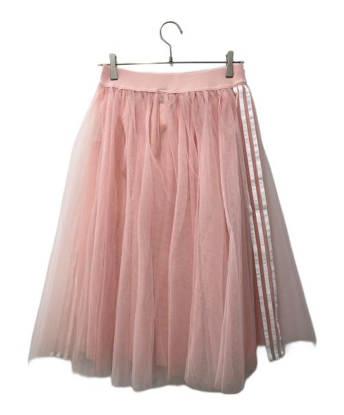 adidas（アディダス）adidas (アディダス) アディルナ チュールスカート ピンク サイズ:Lの古着・服飾アイテム