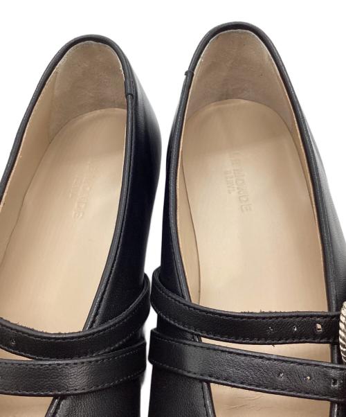 LE MONDE BERYL（ル・モンド・ベリル）LE MONDE BERYL (ル・モンド・ベリル) バックルレザーフラットシューズ ブラック サイズ:371/2の古着・服飾アイテム