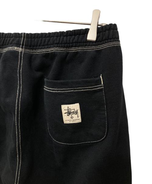 stussy（ステューシー）stussy (ステューシー) Contrast Stitch Label Sweat Pant/スウェットパンツ ブラック サイズ:Sの古着・服飾アイテム