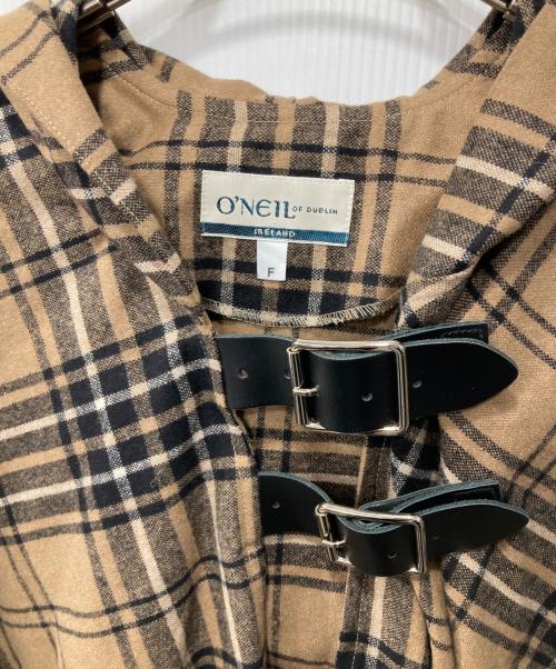 O'NEIL OF DUBLIN（オニールオブダブリン）O'NEIL OF DUBLIN (オニールオブダブリン) ポンチョ ブラウン サイズ:fの古着・服飾アイテム