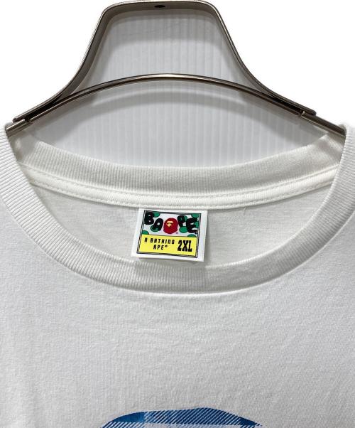 A BATHING APE（アベイシングエイプ）A BATHING APE (アベイシングエイプ) BAPE CHECK BY BATHING APE TEE/プリントTシャツ ホワイト サイズ:2XLの古着・服飾アイテム