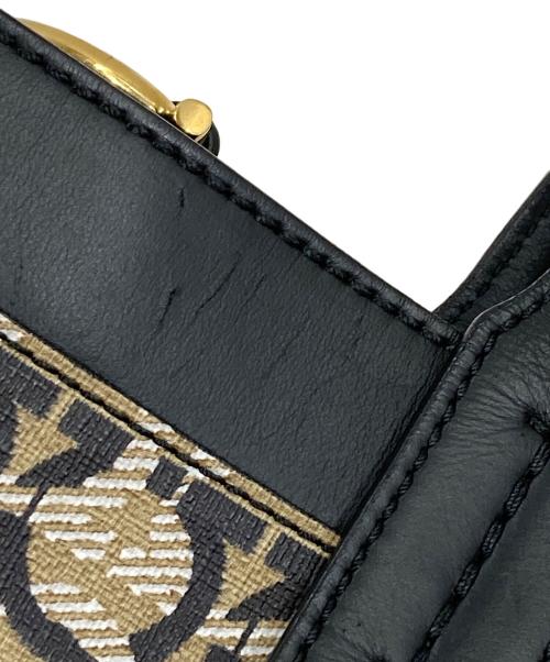 Salvatore Ferragamo（サルヴァトーレ フェラガモ）Salvatore Ferragamo (サルヴァトーレ フェラガモ) ガンチーニプリントトートバッグ ブラウンの古着・服飾アイテム