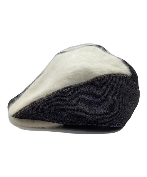 KANGOL（カンゴール）KANGOL (カンゴール) LEVI'S REDTAB (リーバイスレッドタブ) デニムファーハンチング グレーの古着・服飾アイテム