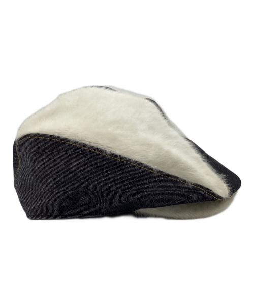 KANGOL（カンゴール）KANGOL (カンゴール) LEVI'S REDTAB (リーバイスレッドタブ) デニムファーハンチング グレーの古着・服飾アイテム
