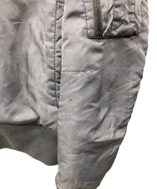 ZARA（ザラ）ZARA (ザラ) フライトジャケット グレー サイズ:Lの古着・服飾アイテム