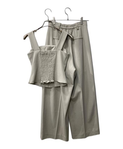 HER LIP TO（ハーリップトゥ）HER LIP TO (ハーリップトゥ) Lutetia Twill Set-Up/セットアップ グレー サイズ:Sの古着・服飾アイテム